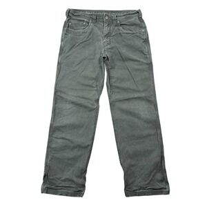Prana Pants Men 32x30 Gray Bronson Canvas Hiking Outdoor Utility Work Trail